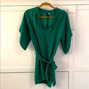 Green Viereck Tunic silk top